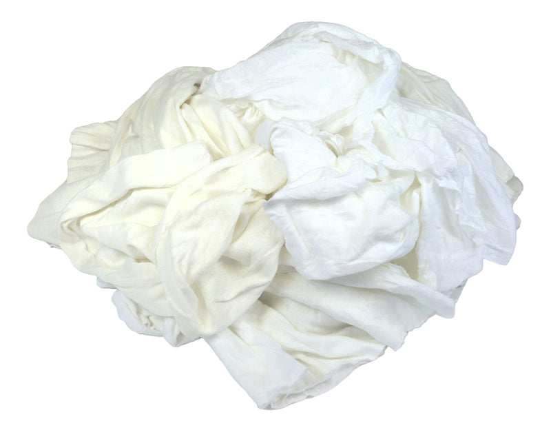New White T-shirt Knit Wiping Cloths