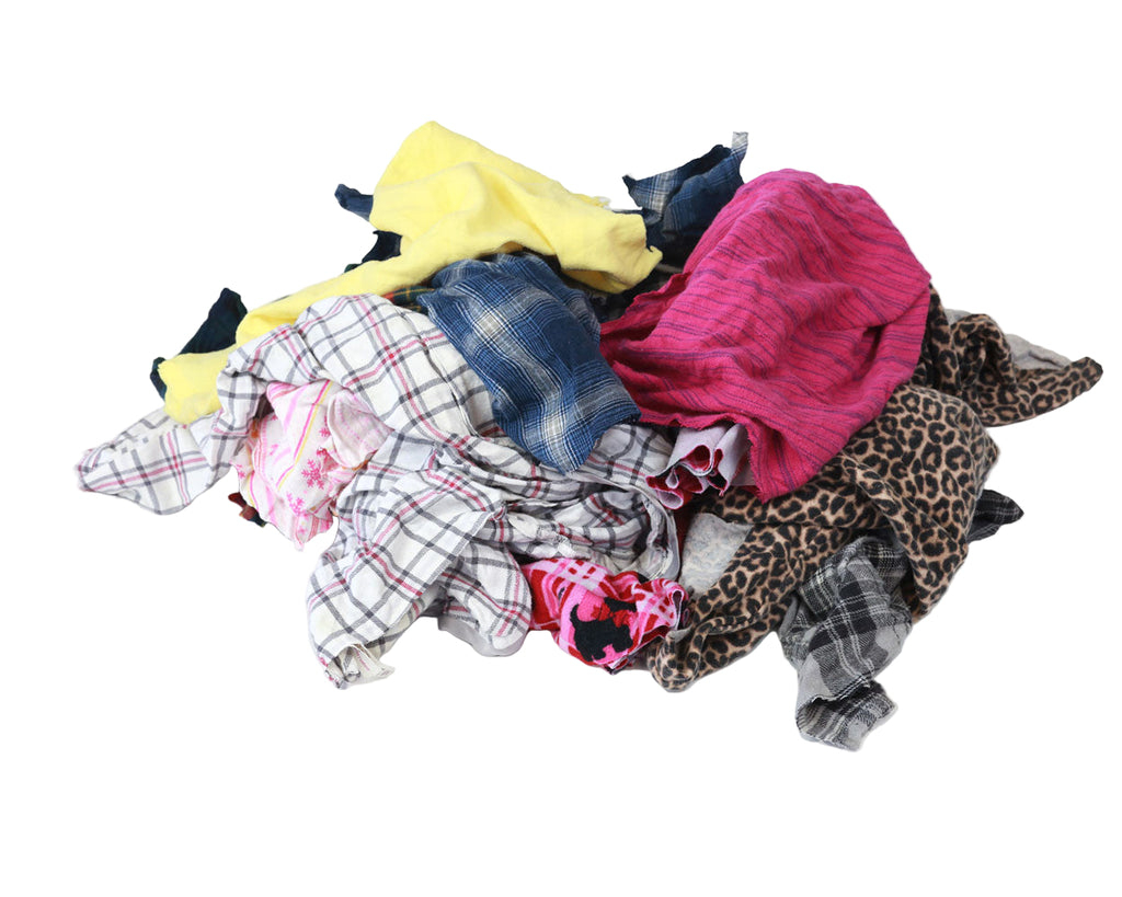 Recycled Color Flannel Rags
