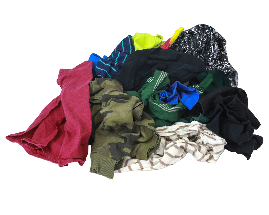 Recycled Color T-shirt Knit Rag