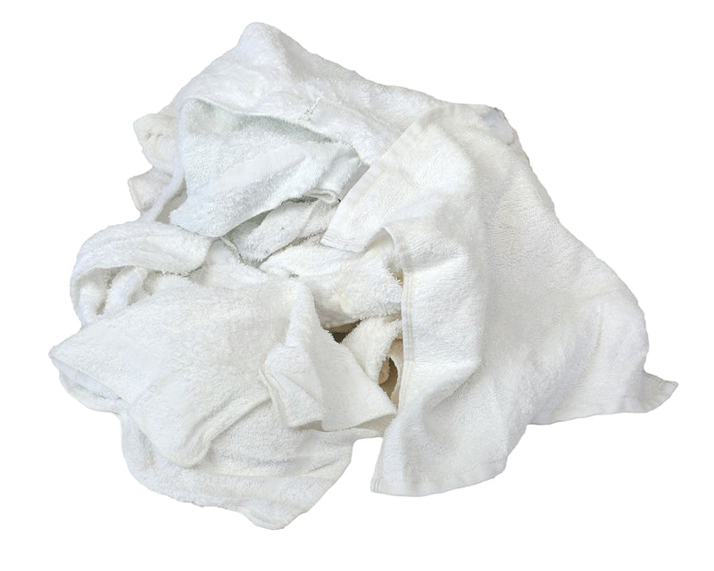 Recycled White Terry Washcloth
