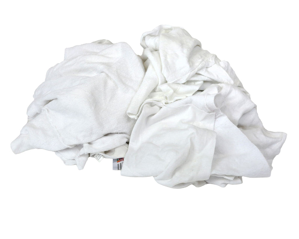 Recycled White Sweatshirt Rags