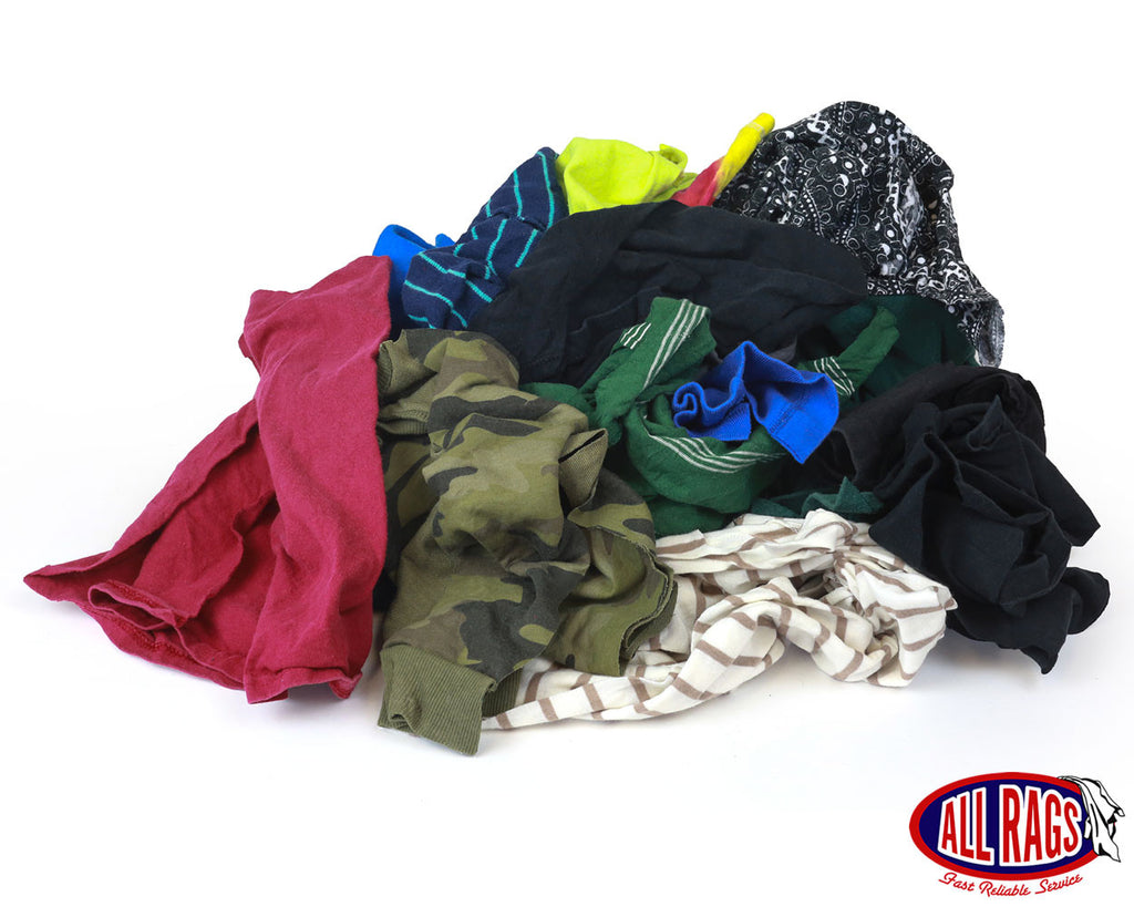 Colored Sweatshirt Recycled Rags - 50 LB Box : 20-206-A