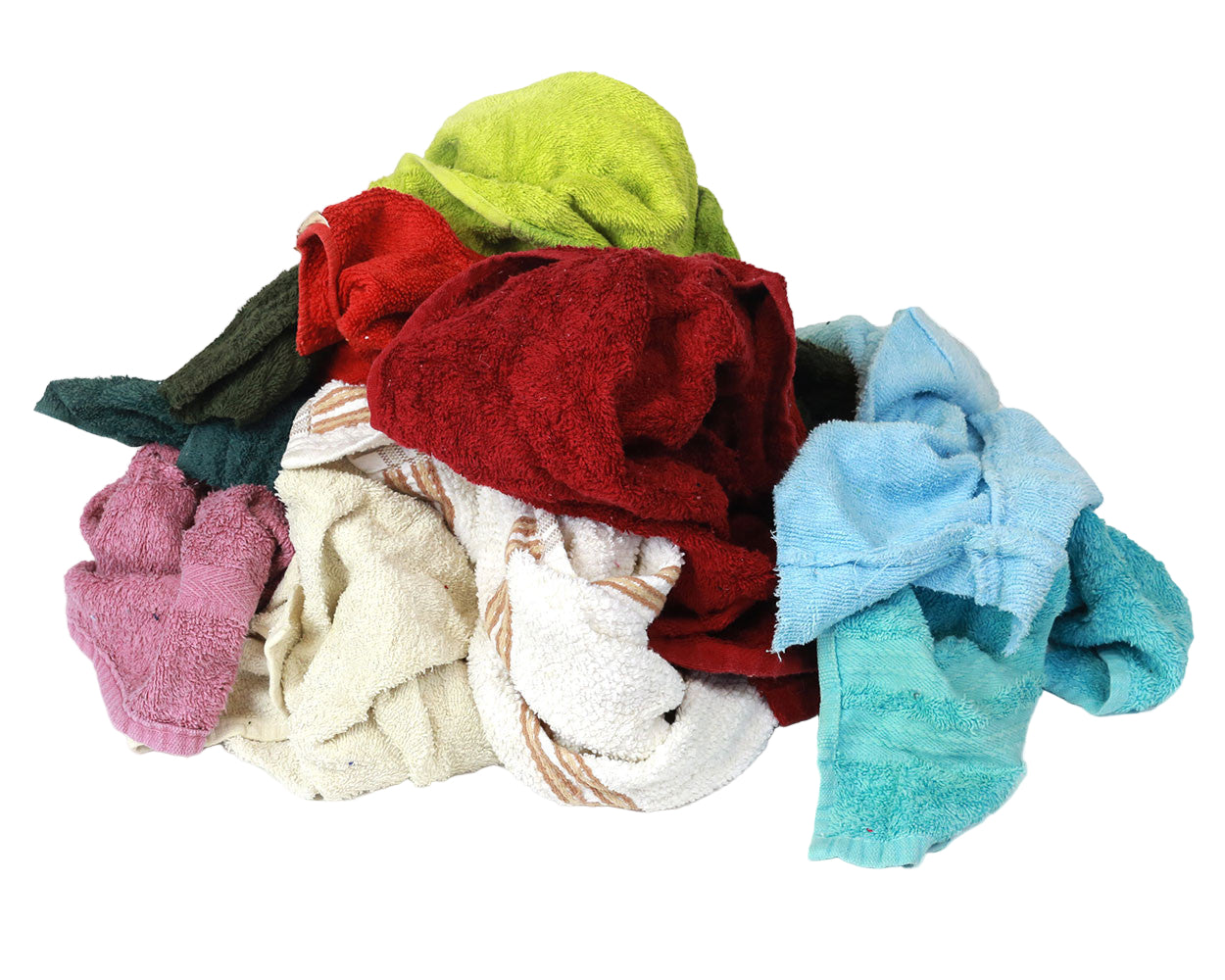 Color Terry Cloth Recycled Colored Terry Cloth Mix โ All Rags